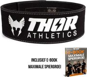 Thor Athletics Lifting Belt - Powerlift Riem - Fast Clip Sluiting - Lever Belt - Krachttraining Accessoires - Zwart - Maat (M)