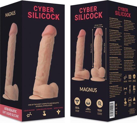 Cyber Silicock CYBER SILICOCK Ultra Realistic Soft Liquid Silicone Dong 20.5cm