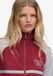 Superdry Cult Zip-Through Tracktop Relaxed Fit Dames Hoodie Bordeaux Red/Glacier Grey Marl Maat 6