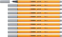 STABILO point 88 Fineliner - Medium Cold Grey - 10 Pieces