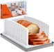 Kiss Core Broodsnijmachine voor zelfgebakken brood, Verstelbare keukenbroodsnijmachine, Handmatige broodsnijmachine, Sandwichmachines, Grote snijgeleider met gelijkmatige sneden