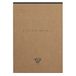 Clairefontaine 103636C - Een Kraft Notitieblok Gelijmd aan de Bovenkant Flying Spirit - 140 Afscheurbare Gelinieerde Pag. Ivoorpapier 90g - 14,8x21 cm - Bruine Kraft Omslag - Willekeurige Illustratie