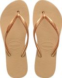 Havaianas Slim Flatform Dames Slippers - Zwart - Maat 33/34