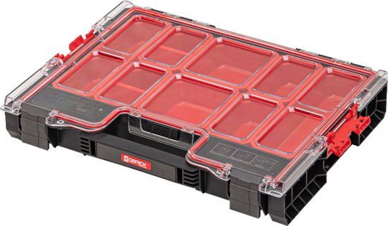 Qbrick System - SYSTEM PRO ORGANIZER 200 - Organizer met afneembare bakken - Zwart/rood