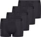 Sloggi Heren hipster short / pant 4 pack SLG Base Soft zwart Maat L