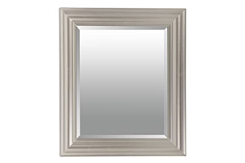 Adda Home Spiegel van hout, zilverkleurig, 50 x 60 cm, 59 x 3 x 69 cm