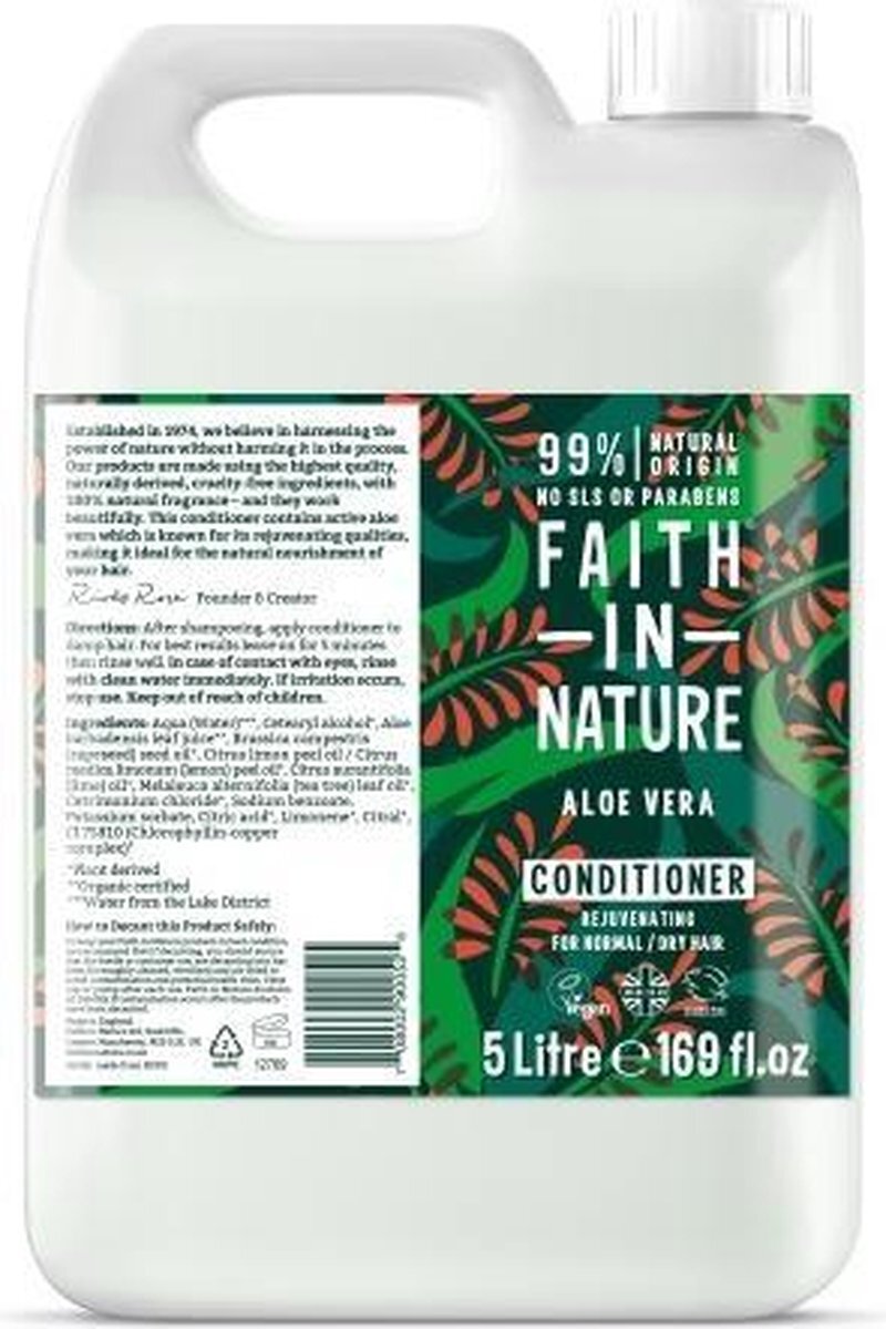 Faith In Nature Conditioner Aloe Vera – Refill 5L