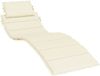 vidaXL Ligbedkussen 186x58x4 cm Oxford stof crèmekleurig