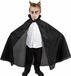 Chaks Sarl Halloween Dracula cape - voor kinderen - zwart - L85 cm