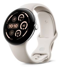 Google Pixel Watch 3 - 45mm - Zilver/Porselein