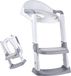 Relaxdays kinder-wc-bril - grijs-wit - 35x39–45x44 cm - kunststof - verstelbare hoogte