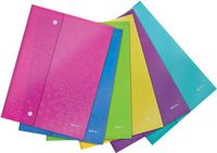 Leitz WOW Projectomslag met drukknopen, A4, 60 pagina's, Assorted colours