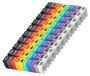 Serre-câbles 0-9, 100 pièces, 2,5 mm², de différentes couleurs