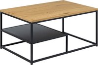 Salontafel Olivia - 90 cm - Zwart - Industrieel