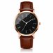 LGT JWLS Regent Bruin Zwart Herenhorloge Roségoudkleurig met Bruine Band
