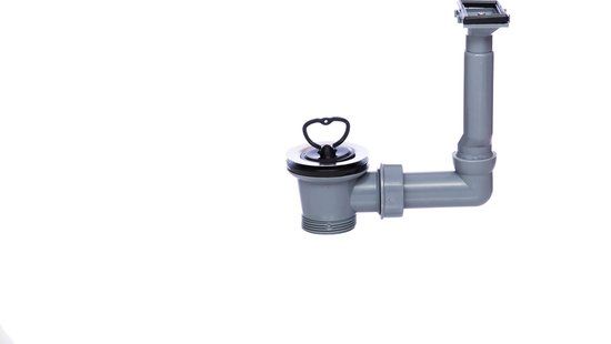 KIRCHHOFF ECO-SAVE Spoelbak Afvoer- On Overloopgarnituur - Grijs - 1 1/2"BU x 70 mm