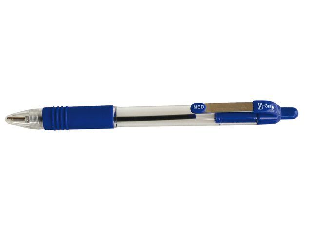 Zebra Z-Grip Retractable Ballpoint Pen - Blue