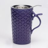 Skadio-mok TEA SOUL Skadio-mok • porseleinen beker met deksel en geperforeerd filter • inhoud 400 ml
