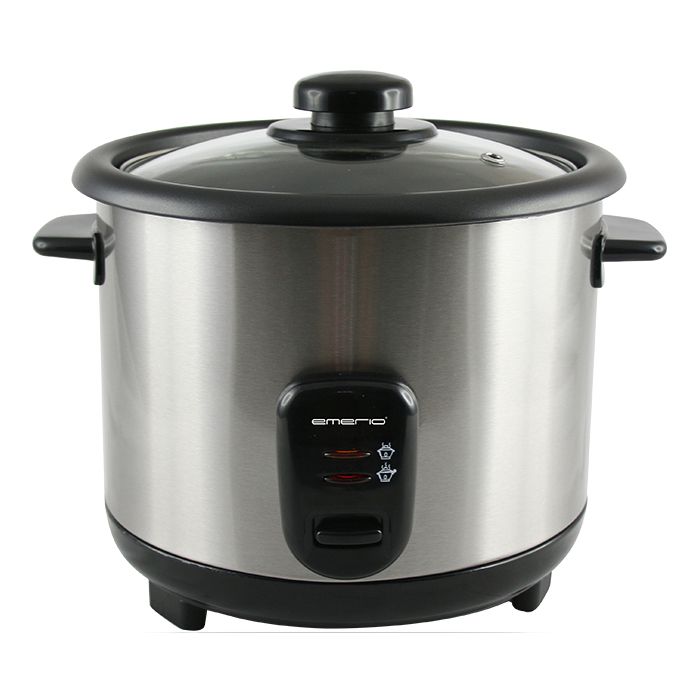 Emerio RCE-110118 Rice Cooker - 1.5L - Black & Stainless Steel