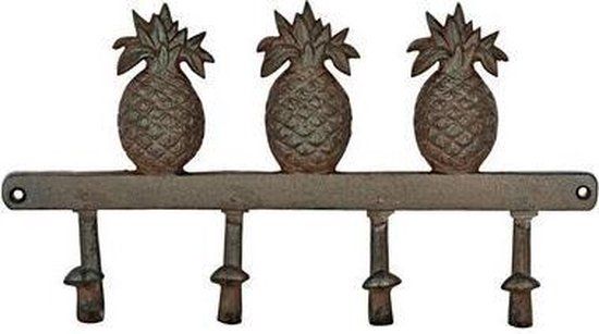 Esschert Design Kapstok 4 haaks ananas gietijzer | Multi colour