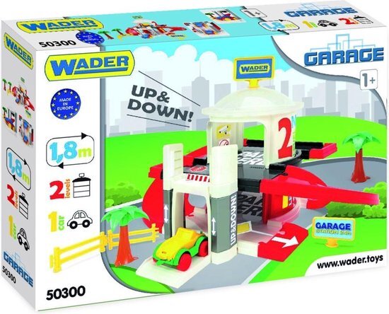 Wader Quality Toys Speelgoed Garage Met Lift 2 Verdiepingen