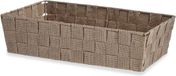 Kipit Kast/badkamer opbergmandjes - beige - 34 x 21 x 8,5 cm - 10 liter