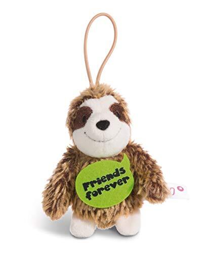 NICI 44856 hanger luiaard met spreuk Friends Forever 8 cm met lus, bruin