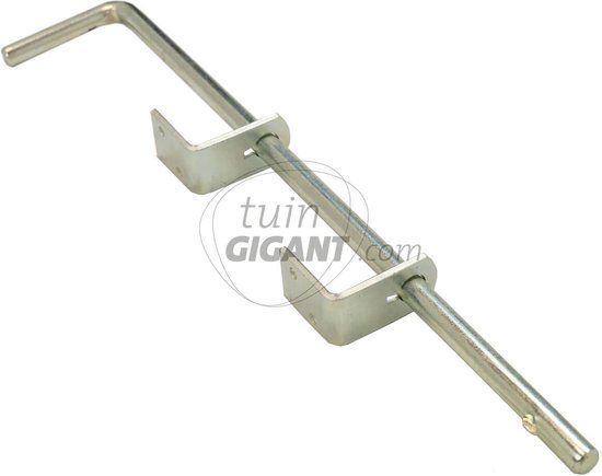 Hermic Grondgrendel t.b.v. schuttingtuinpoort - 400 mm - Staal - Grijs