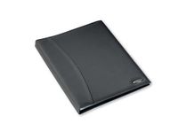 Rexel Soft Touch A4 Display en Presentatie Folder Boek, Glad Leer, 24 Zakken - Zwart, Medium