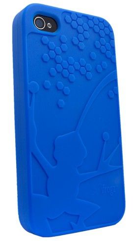 iFrogz IP4GW-BLU - Mobiele telefoon behuizing - blauw - Apple iPhone 4 - silicone