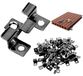 100 Pièces Clips Inox pour Usage Extérieur