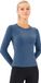 MEETHOO Thermo Shirt met Lange Mouwen voor Dames - Blauw - S