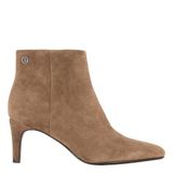 ESPRIT suède enkellaarzen met hak - camel