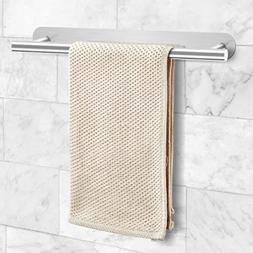 joeji's Kitchen Joejis Zelfklevende handdoekhouder van RVS 40cm voor in uw badkamer - Boorvrij handdoek houder voor zowel standaard formaat handdoeken als grote handdoeken