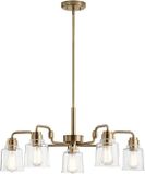 Kichler LED Kroonluchter | 5X E27 Max 60W | Dimbaar | Weathered Brass