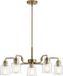 Kichler LED Kroonluchter | 5X E27 Max 60W | Dimbaar | Weathered Brass
