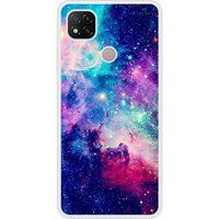 Xiaomi Redmi 9C Galaxie bleue Verstevigd hoesje met sublimatie bedrukking
