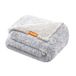 Feandrea couverture imperméable pour chien, Sherpa Fleece, 127 x 102 cm | Longue couverture en peluche pour chiens de petite et moyenne taille, chats, L, réversible, gris ombré, BOBBEE Collection PPB005G01