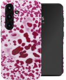 Selencia Hoesje - Geschikt voor Samsung Galaxy S25 - Backcover - Cosmic Orchid