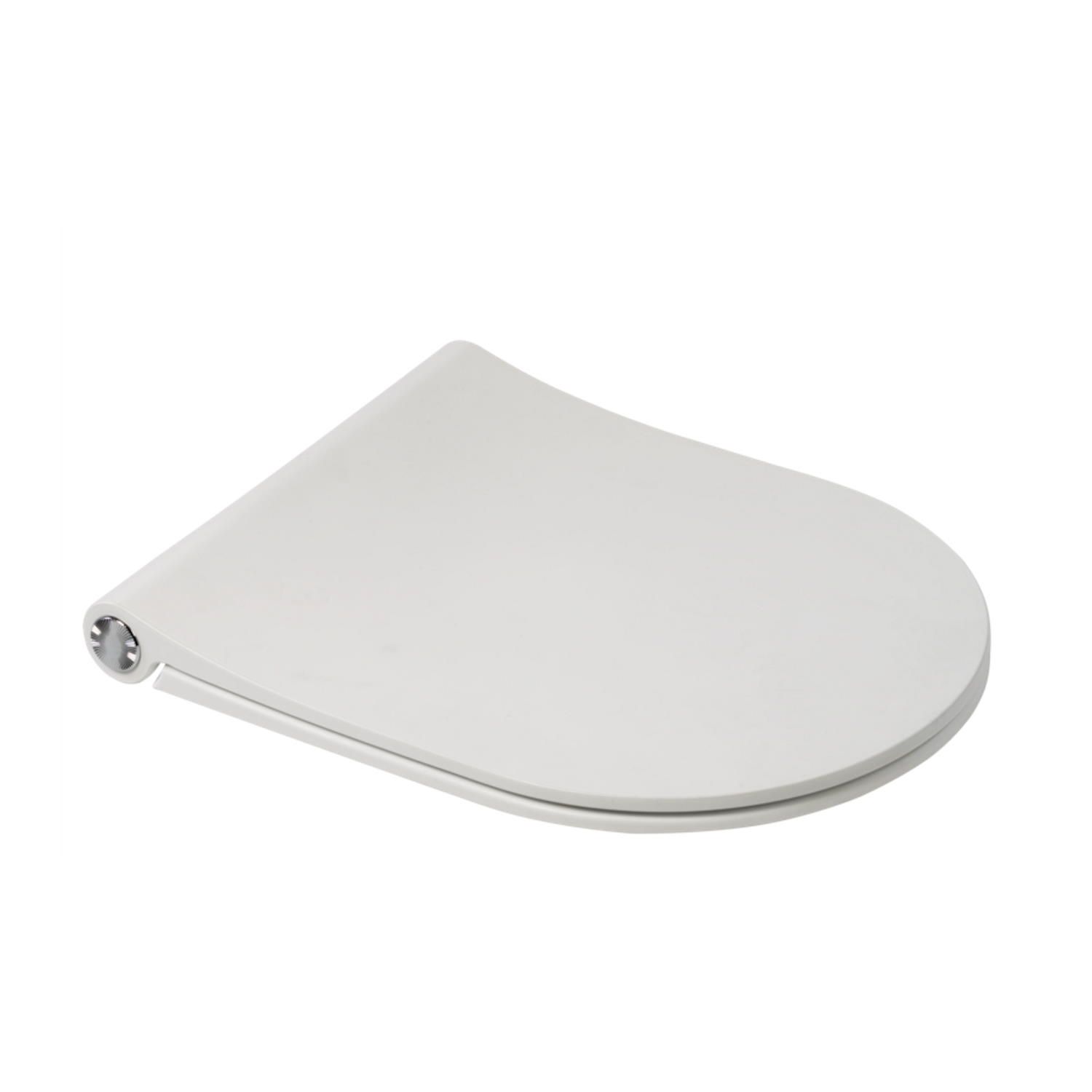 Pressalit Kansas Slim Compact Toiletzitting met Lift-Off en Softclose - Mat Wit