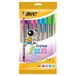 BIC Cristal Fun gekleurde balpen met brede punt (1,6 mm), verschillende kleuren, 10 stuks
