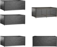 vidaXL Tuinmeubelhoes - Zwart - 180x122x75 cm