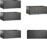 vidaXL Tuinmeubelhoes - Zwart - 180x122x75 cm