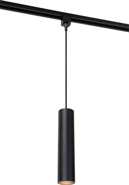 Lucide TRACK FLORIS Hanglamp - 1-fase Railsysteem / Railverlichting - 1xGU10 - Zwart