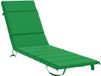 vidaXL Ligstoel Kussen GEMERT 100% Polyester Groen 200 x 50 x 3 cm