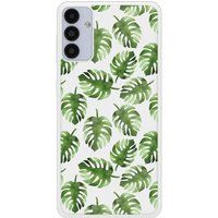 Samsung Galaxy A13 Verstevigd hoesje met sublimatie bedrukking, compatibel met Feuilles de monstera