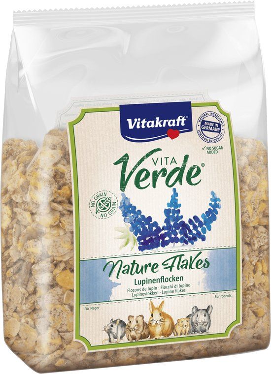 Vitakraft Vita Verde Nature Flakes Lupine - Knaagdiersnack