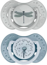 Difrax LOVI - Dynamische Fopspeen - 6 tot 18 Maanden - Blauw & Groen