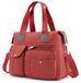 Solidchoice - Grand sac d'épaule imperméable pour femmes en orange