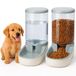 Edipets, automatische voerbak kat, automatisch, 2 eenheden, 3,8 l, voer- en waterbak voor huisdieren (Grijs)